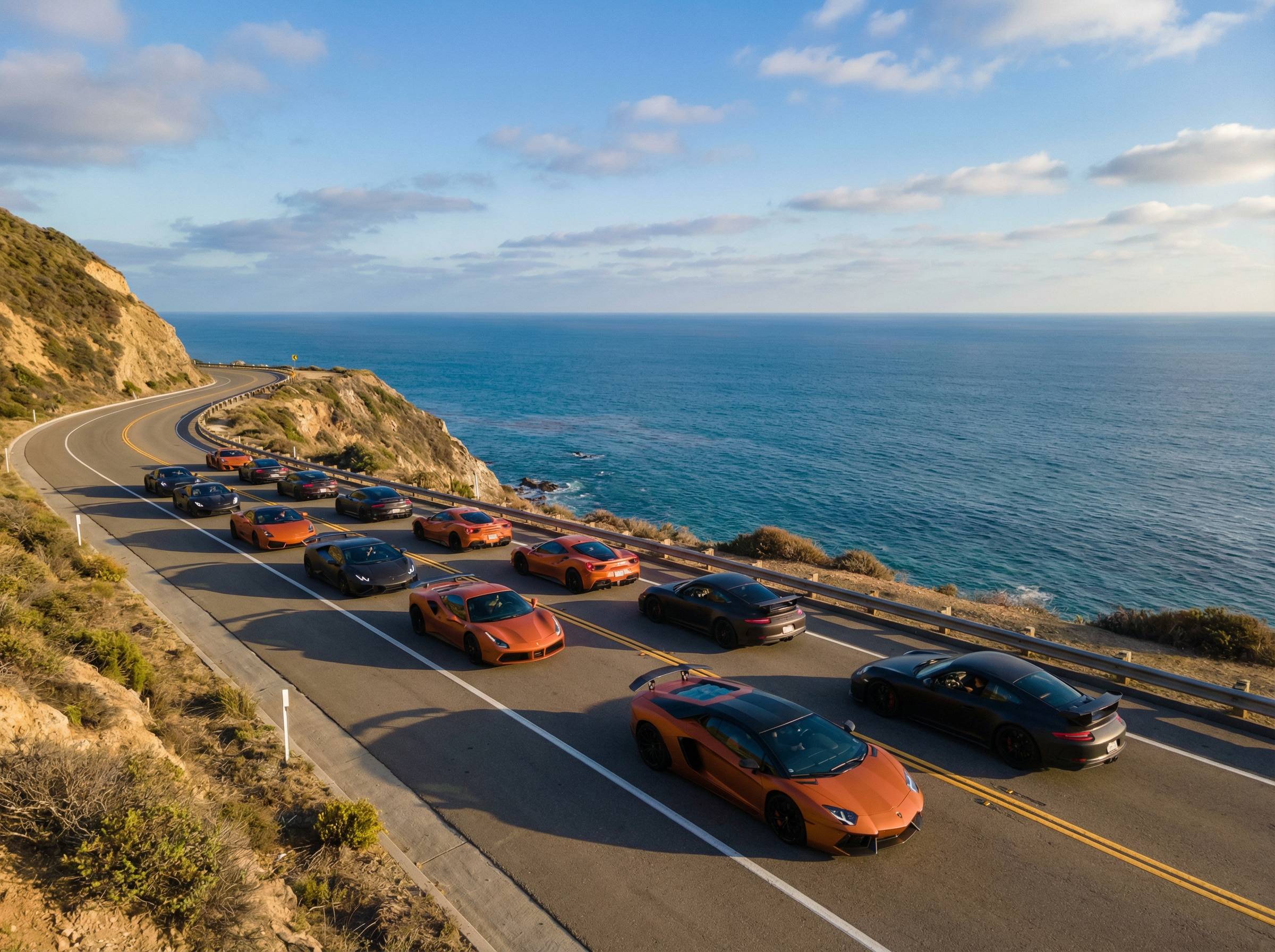 少女萝莉跑车车队视频